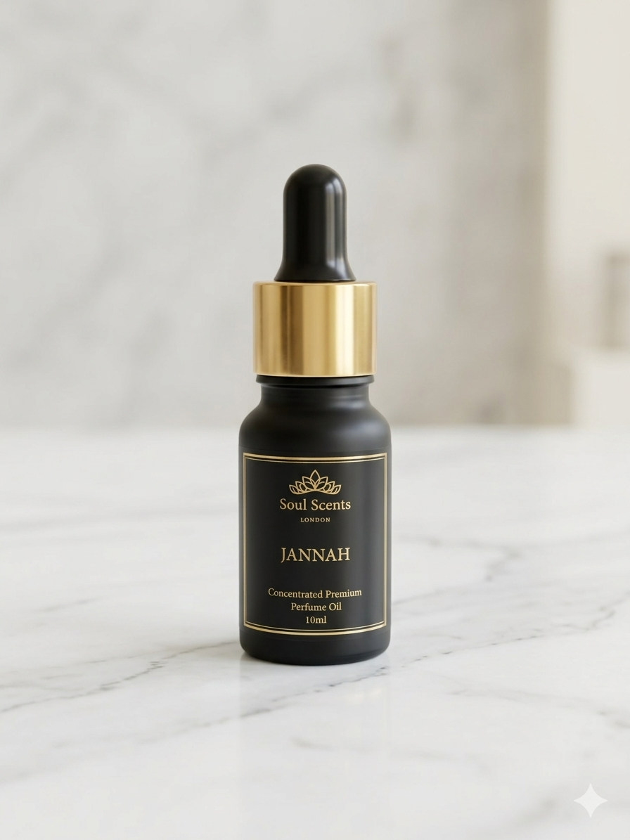 Soul Scents London Jannah Premium Perfume Oil – Long Lasting Luxury Fruity Vanilla Scent Alcohol Free