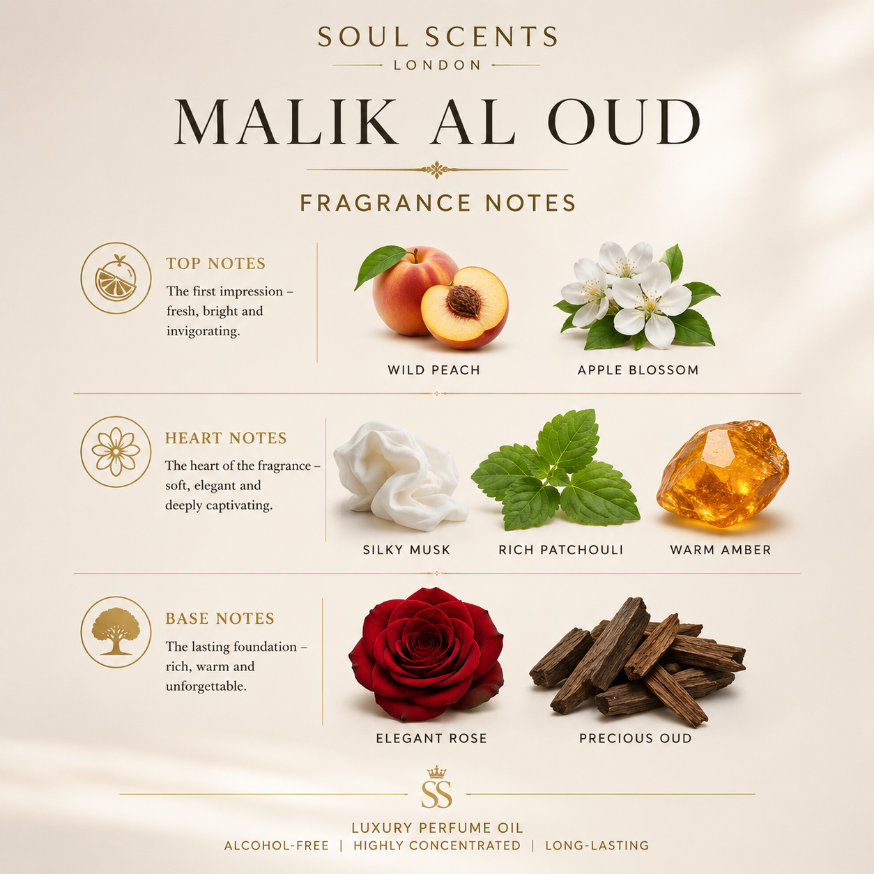 Malik Al Oud Perfume Oil Unisex
