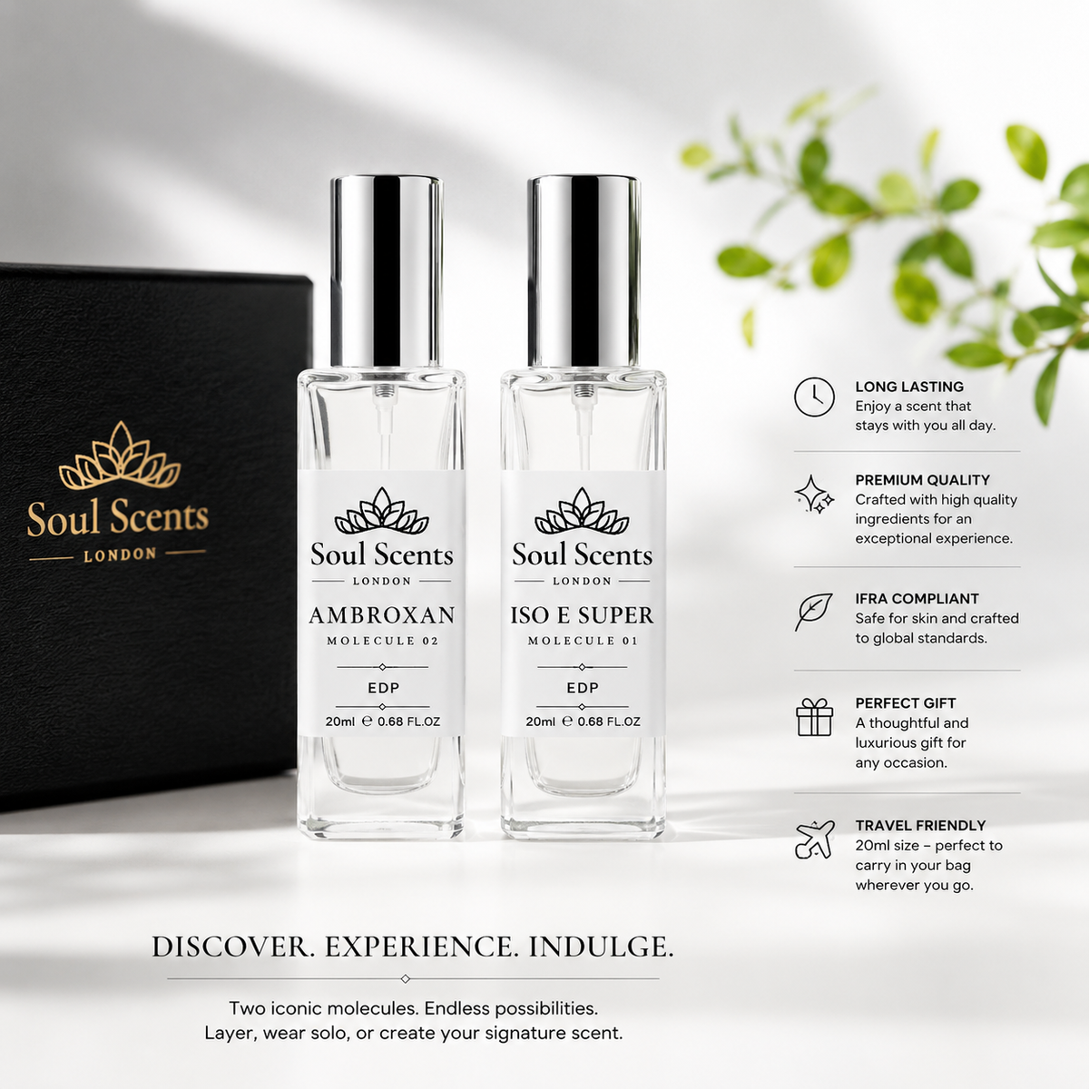 Iso E Super Molecule 01 + Ambroxan Molecule 02 | 2 × 20ml EDP set