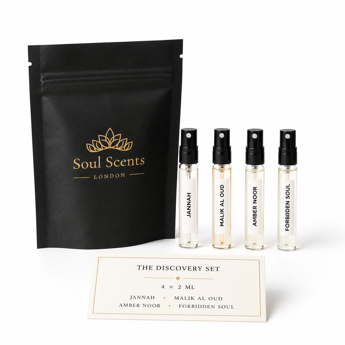The Sovereign Discovery Set — 4 × 2ml Eau de Parfum Sprays